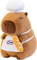 Peluche Capybara - Peluche Kawaii Capybara - Cuscino in Peluche - Regalo per Adulti E Bambini Dai 3 Anni in Su (Cuoco, 25 Cm)