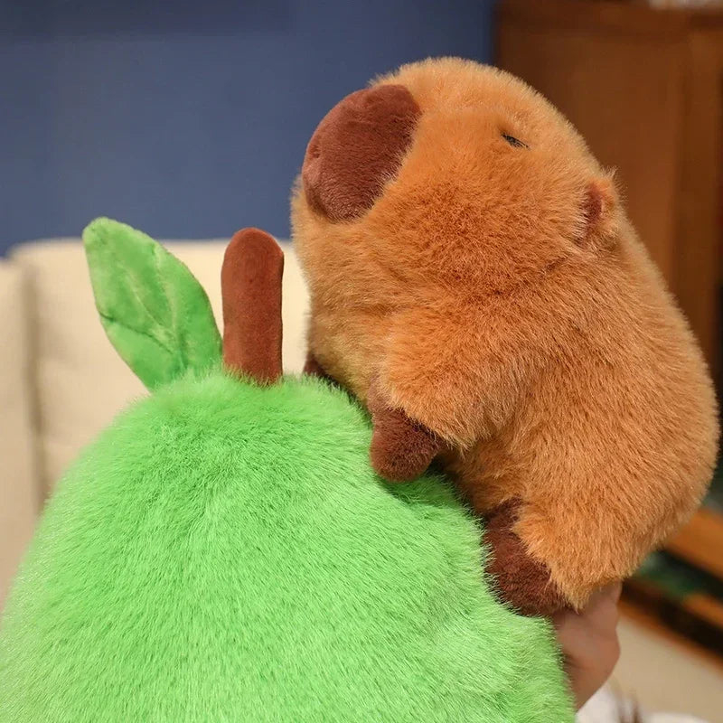 HOTSALE 35Cm Hut Plush Capibala Doll Soft Animal Avocado Mouse Plush Toys Avocado Doll Children'S Gift Capybara Pillow @@@
