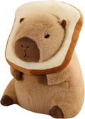 Peluche Capybara, Peluche Kawaii Capybara, Cuscino in Peluche, Regalo per Bambini E Bambine, 3 Anni (Pane, 35 Cm)